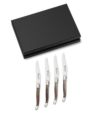 Laguiole en Aubrac Steak Knife Set, Solid Horn