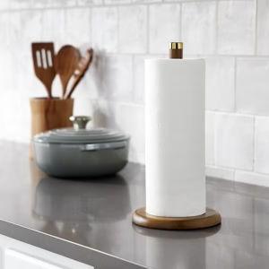 Acacia Paper Towel Holder