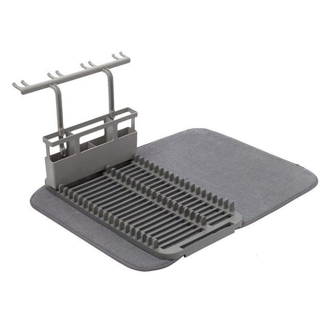 Umbra Udry Dishrack With Dry Mat, Charcoal