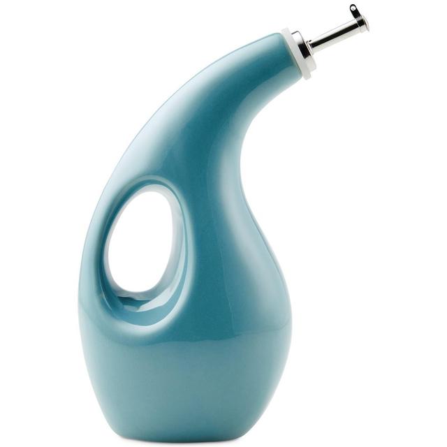 Rachael Ray Ceramic EVOO Oil and Vinegar Dispensing Bottle, 24-Ounce