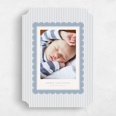 Blue Ticket Holiday Card - Thatcher Portrait