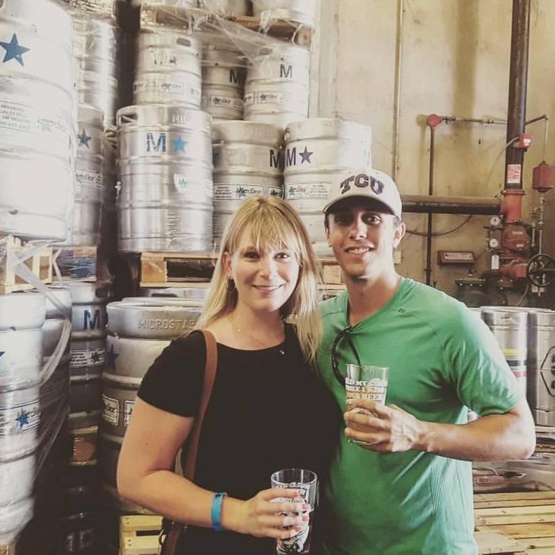 The couple loves to spend their weekends at craft breweries