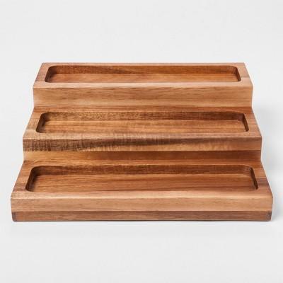 Stained Acacia 3 Tier Spice Rack - Threshold™