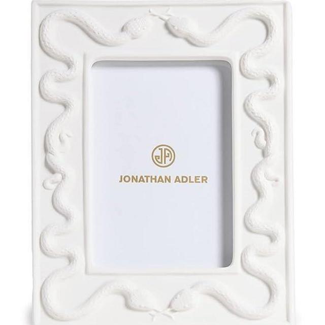 Jonathan Adler Women's Eden Snake Frame 4x6, White, One Size