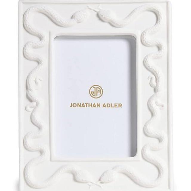 Jonathan Adler Women's Eden Snake Frame 4x6, White, One Size