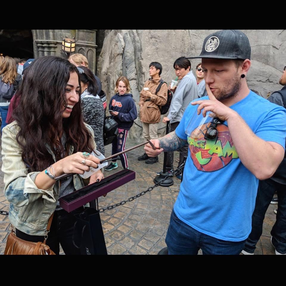 Celebrating Cristina's 30th birthday at Universal Studios