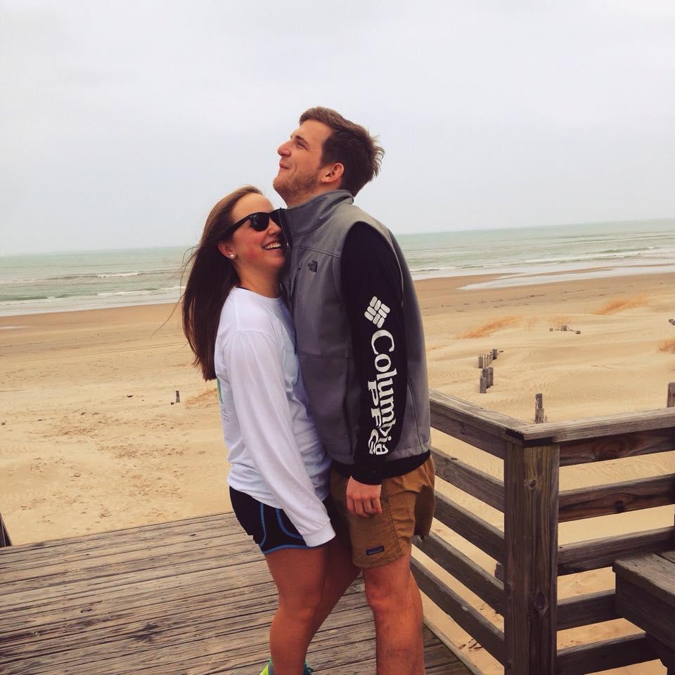First official picture as boyfriend and girlfriend in 2015 in the Outer Banks.
