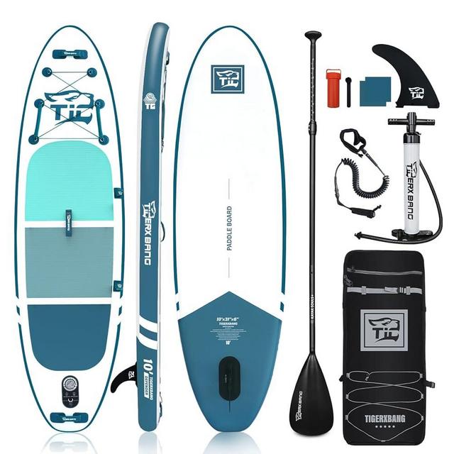 Inflatable Paddle Board with Premium SUP Board Accessories, Allround Paddle Boards for Adults/Kids,Stand Up Paddle Board Defender Collection