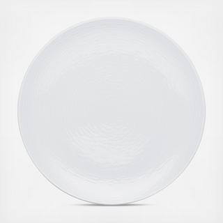 White on White Round Platter