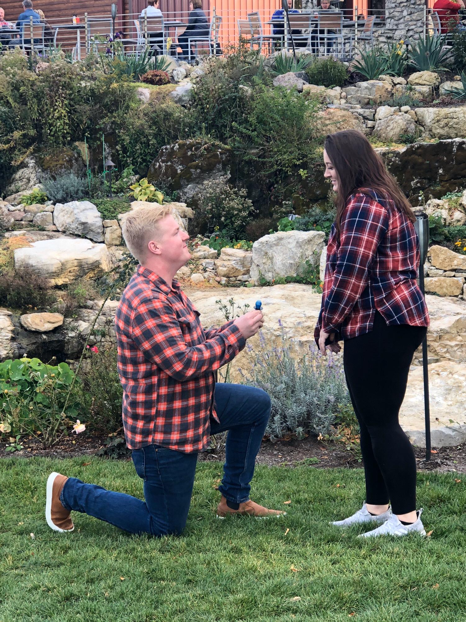 Funny story about the ring pop. When we first started dating I told him that he could ask me to marry him with a ring pop and I would still say yes. But it had to be blue.