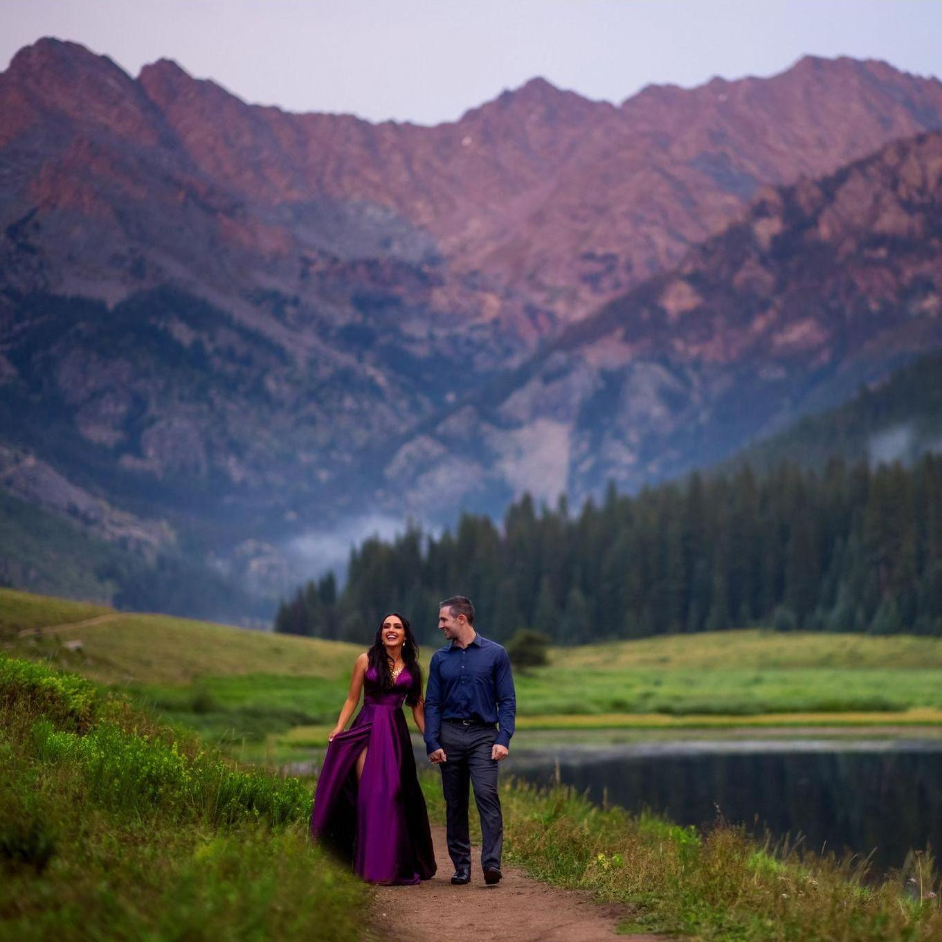 Vail, the beautiful! This was taken during our 2nd engagement session ;)