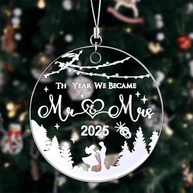 Personalized Wedding Gifts for Couples 2025 Personalized Bridal Shower Gifts Just Married Decorations Engagement Ornament 2025 Customized Wedding Couple Gift Acrylic Decorations