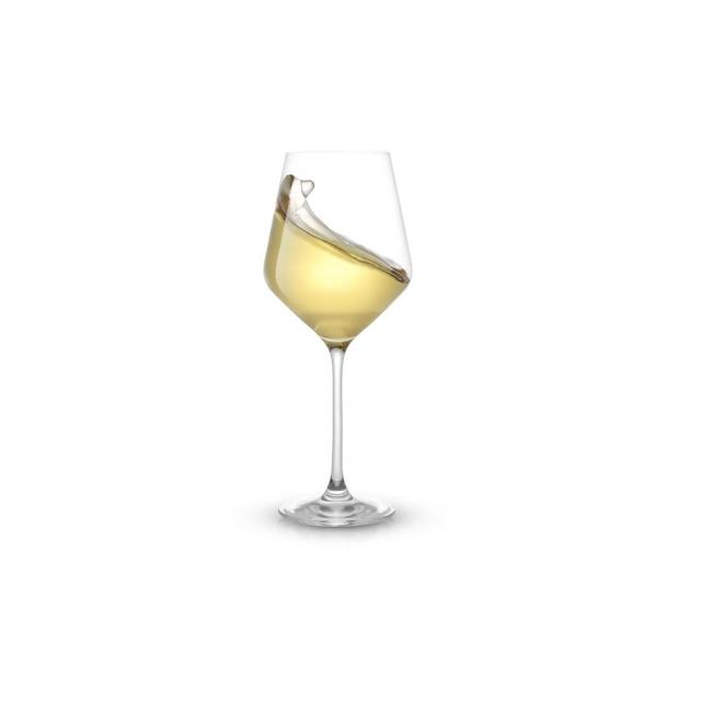 JoyJolt Layla White Wine Glasses - Set of 8 Italian Wine Glasses European Made - 13.5 oz