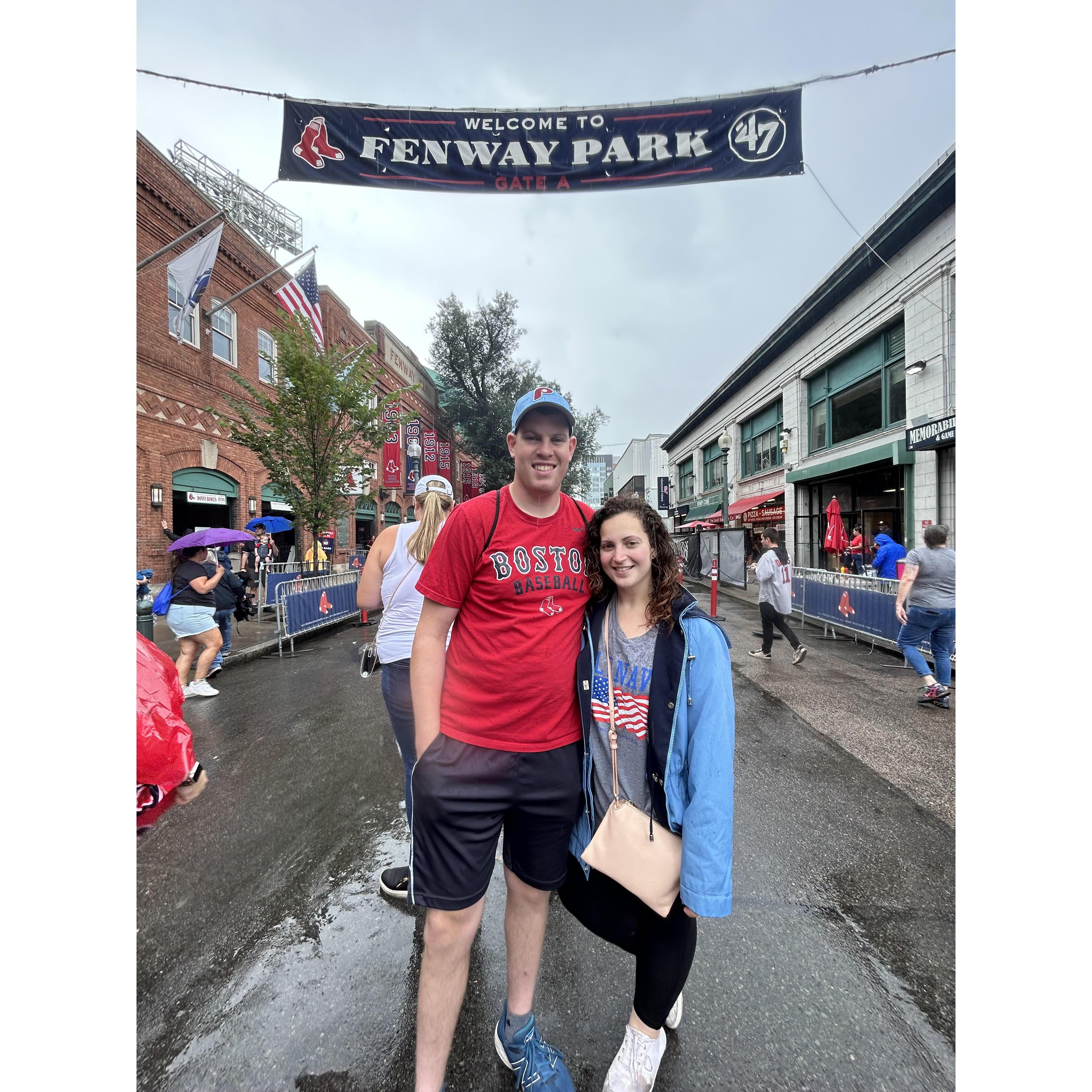 Celebrating Sam's 26th birthday with the Sox!