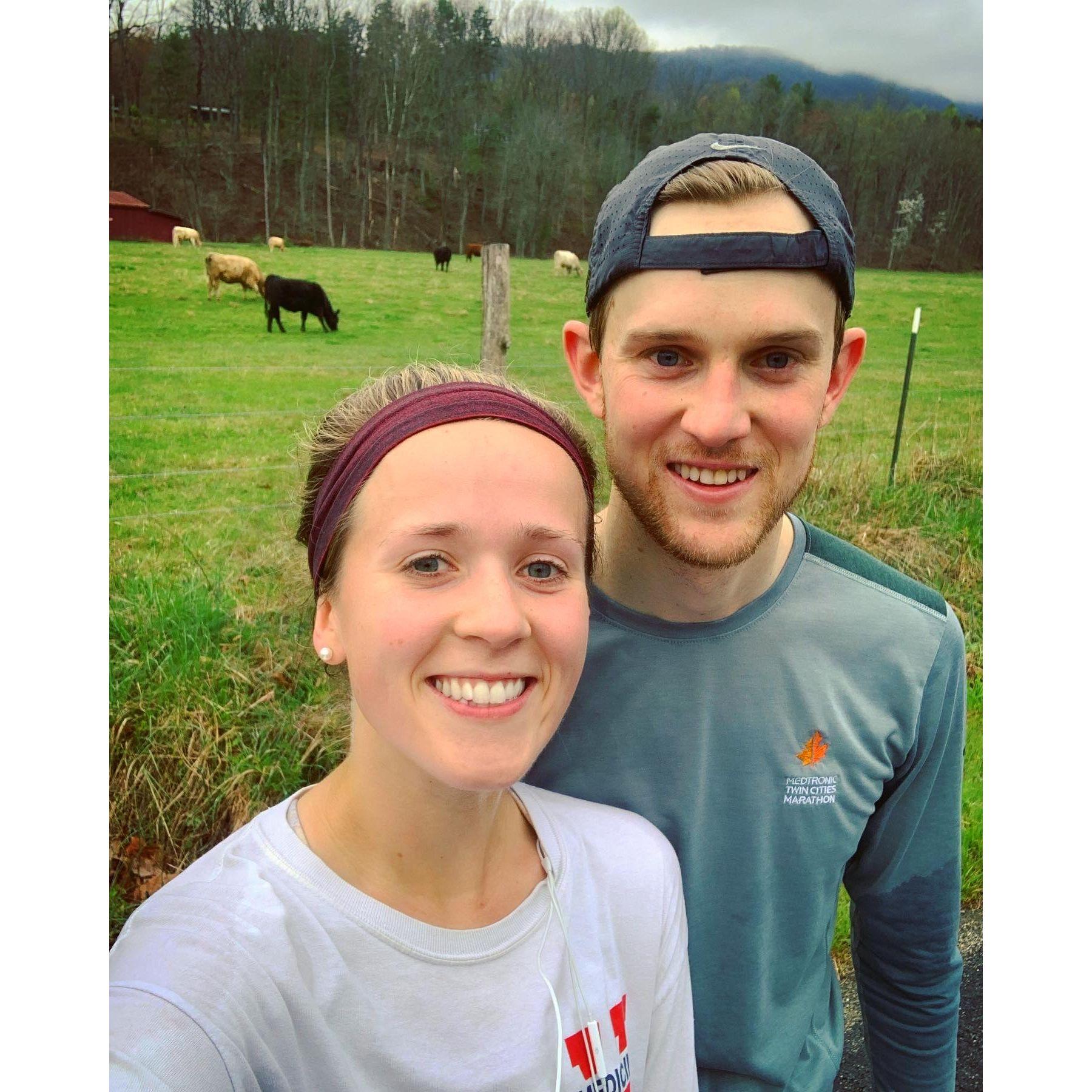 Sarah's first half marathon.