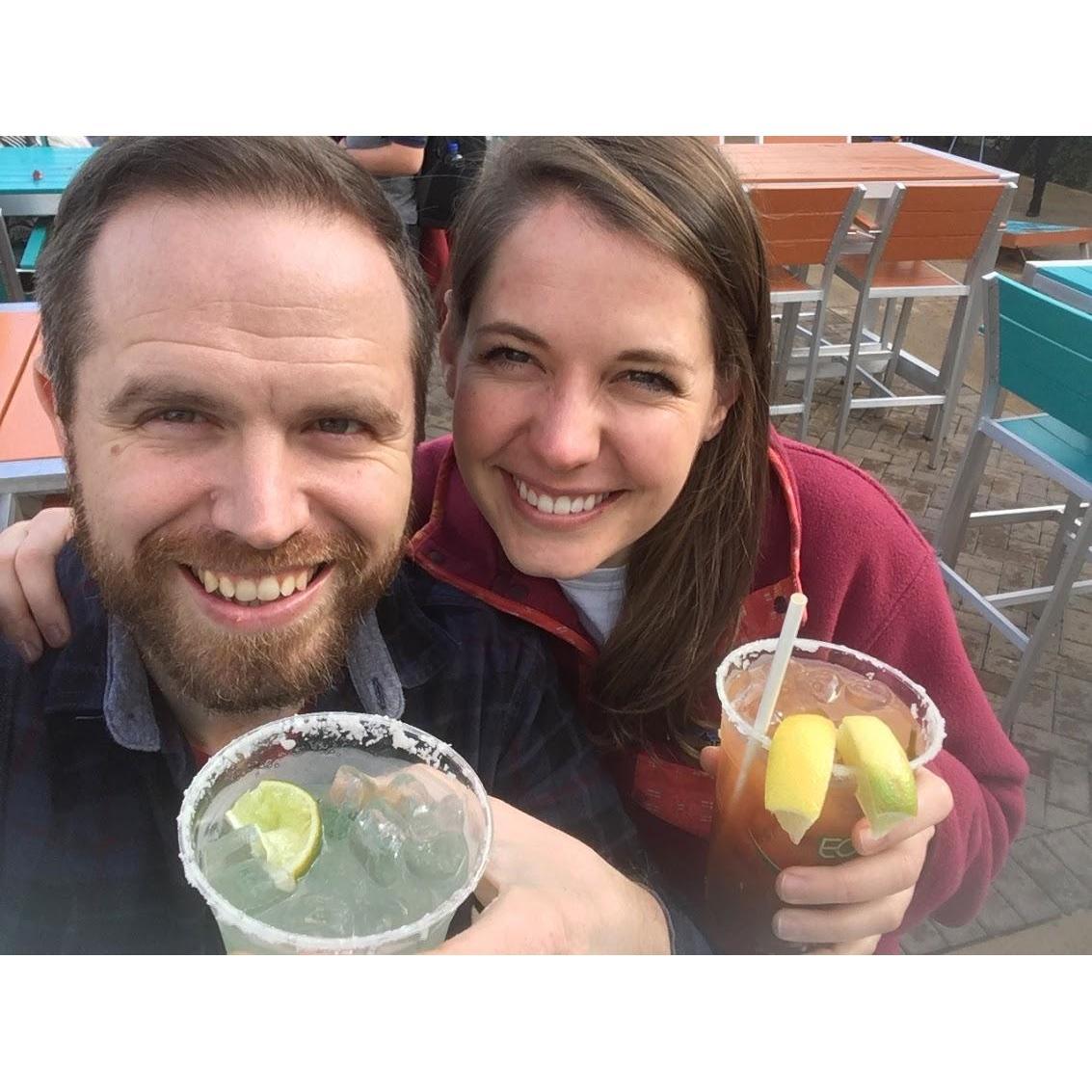 The holidays in 2019 took us to New Mexico and Delaware. Overpriced, pre-flight margs and bloody Marys!