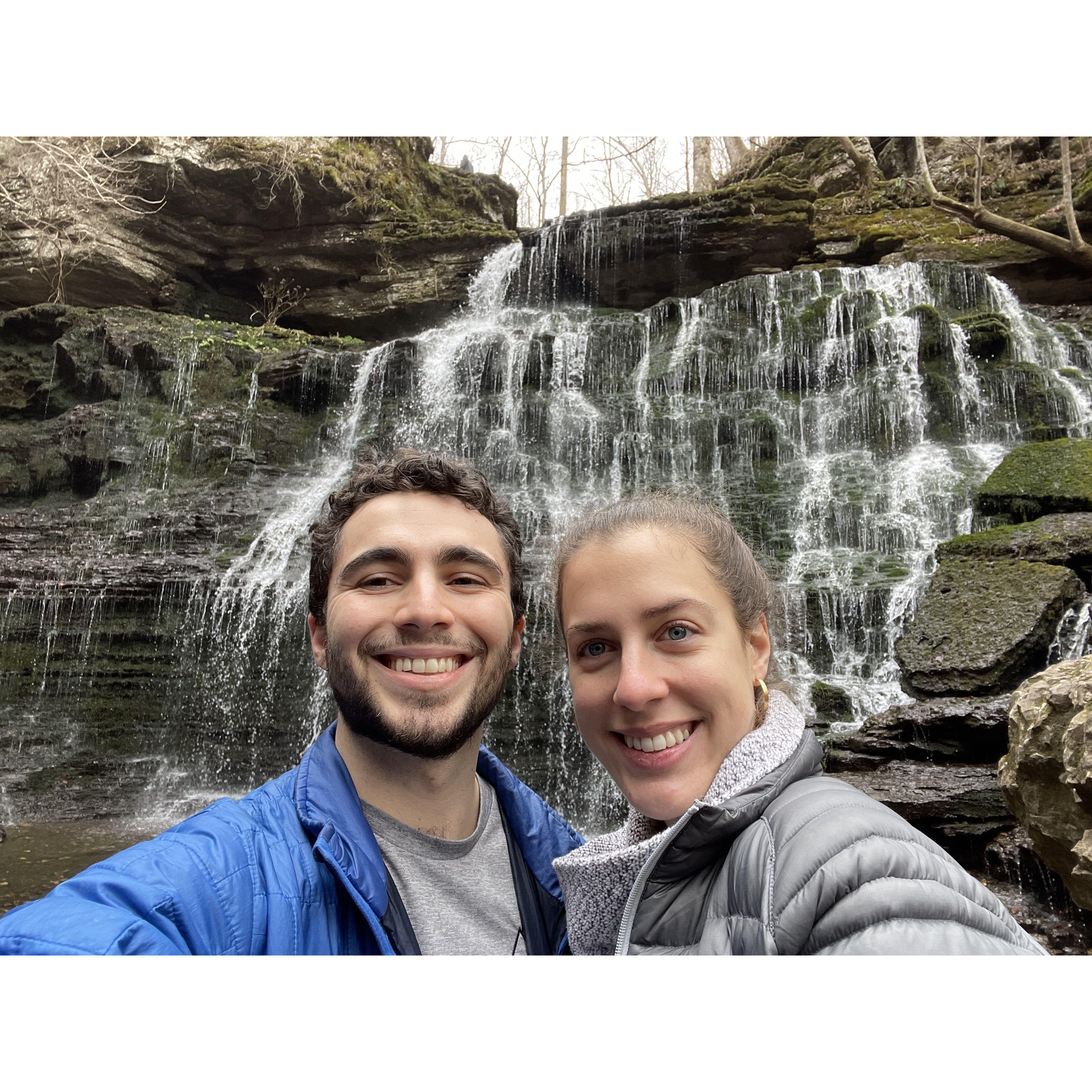 Nashville waterfall hike, January 2021