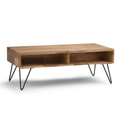 Hunter Coffee Table Wood and Metal Natural - Simpli Home