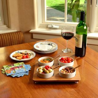 Four Bowl Square Serving Platter