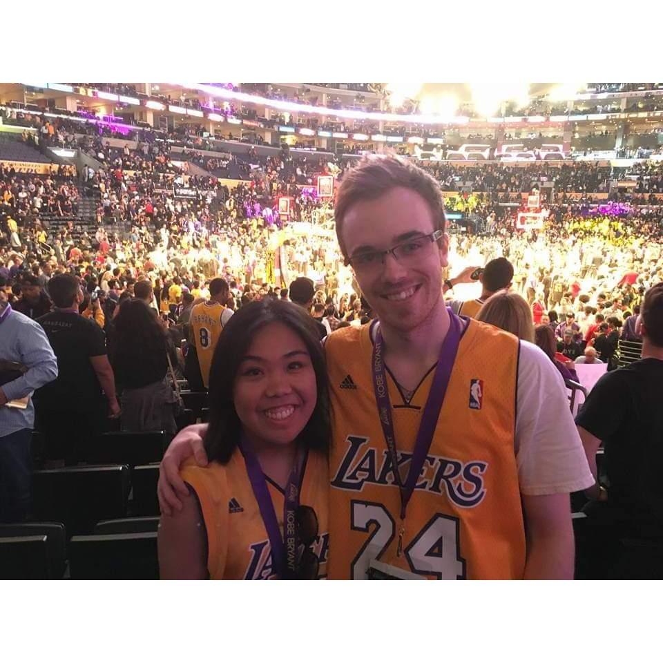 First Lakers game! Kobe's last game! April 2016.