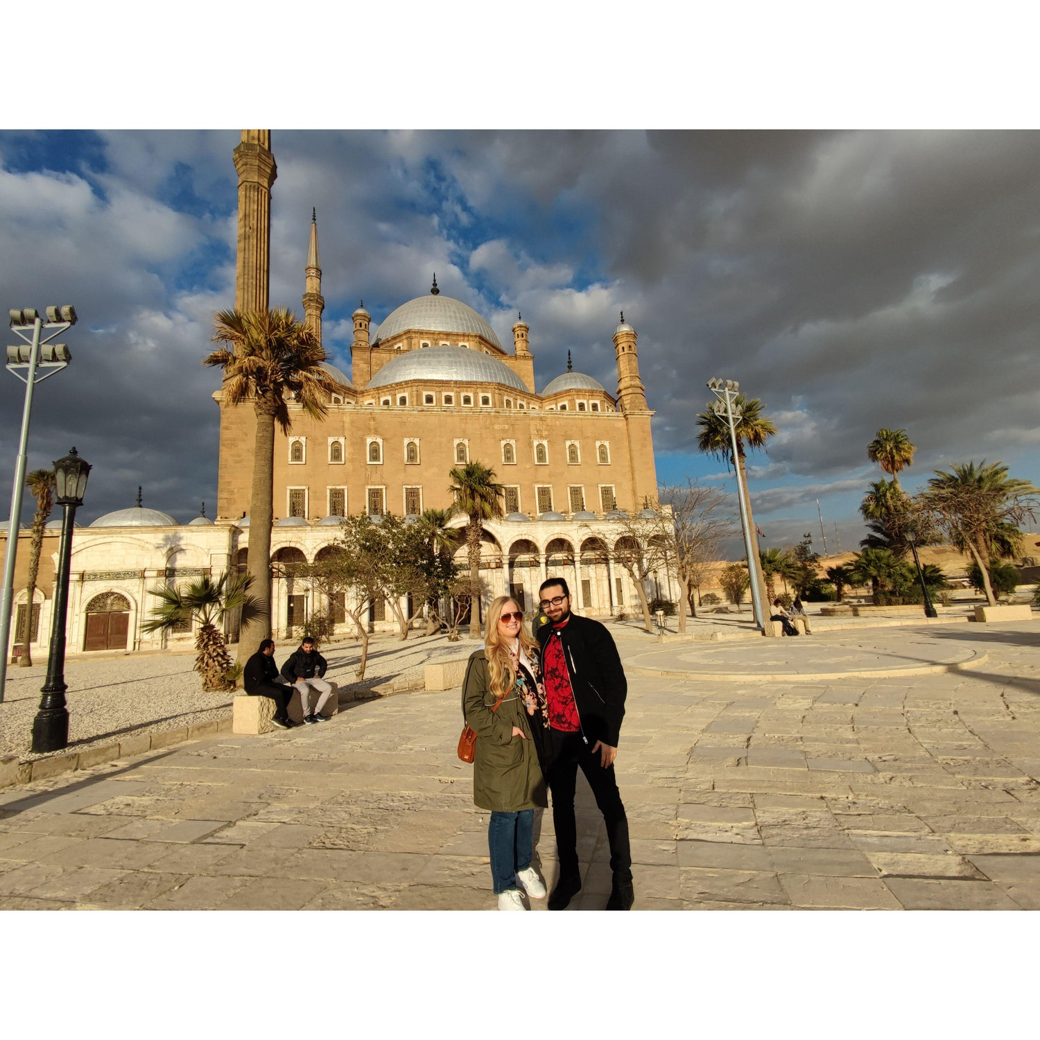 Visiting Muhammad Ali Mosque in Cairo, Egypt.