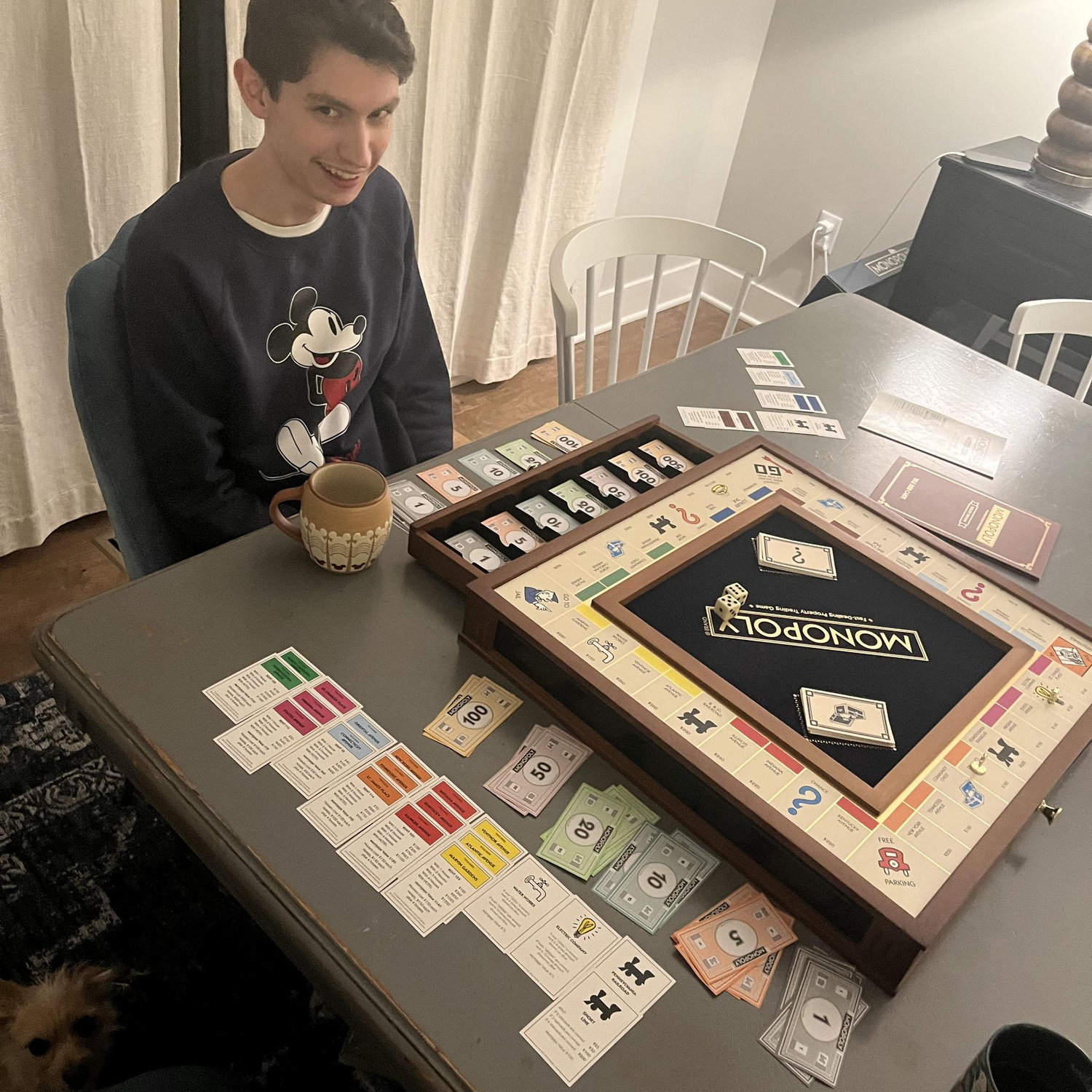 Proof that Margo has won a game of Monopoly against William