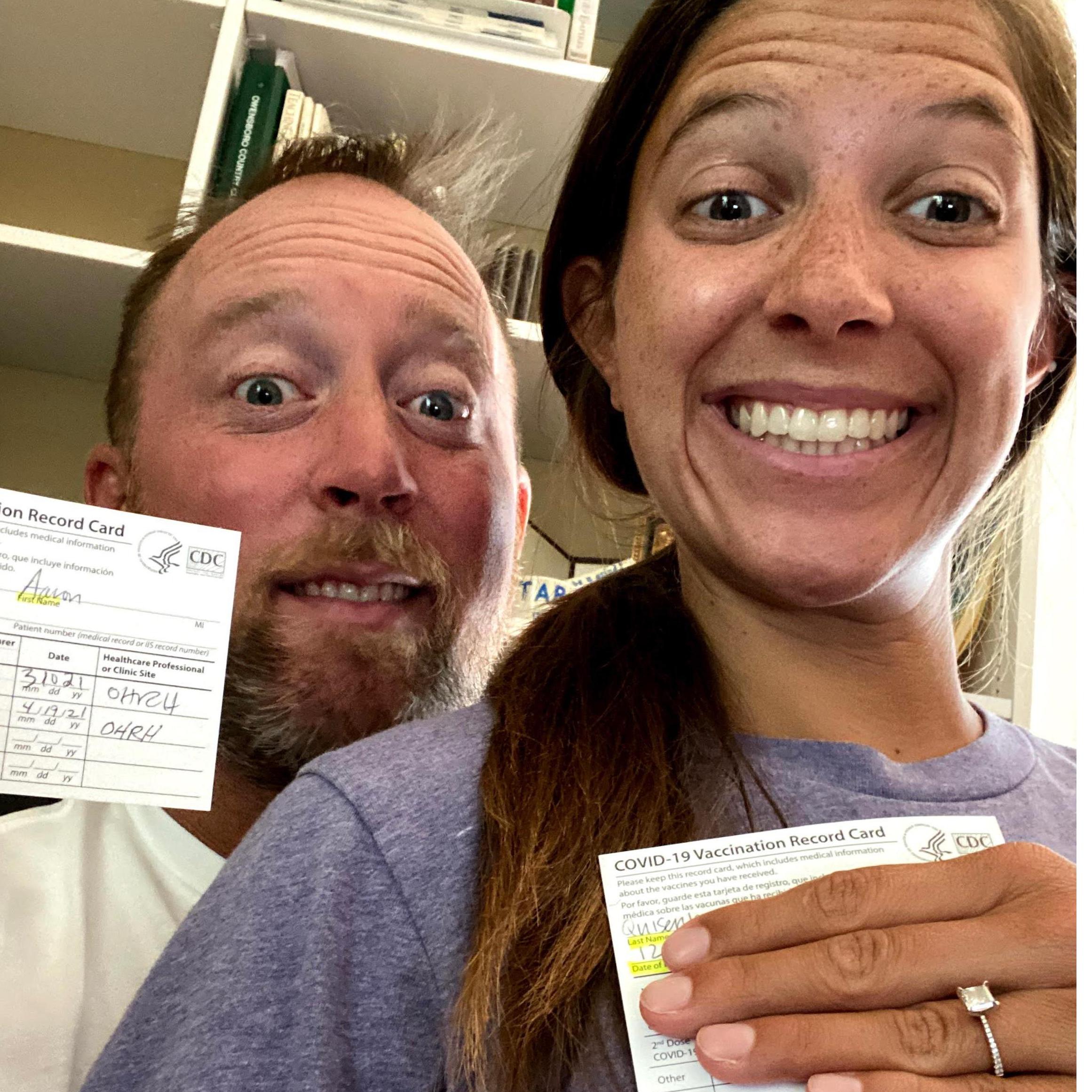 One of their greatest dates was in April 2021 when they both got vaccinated!