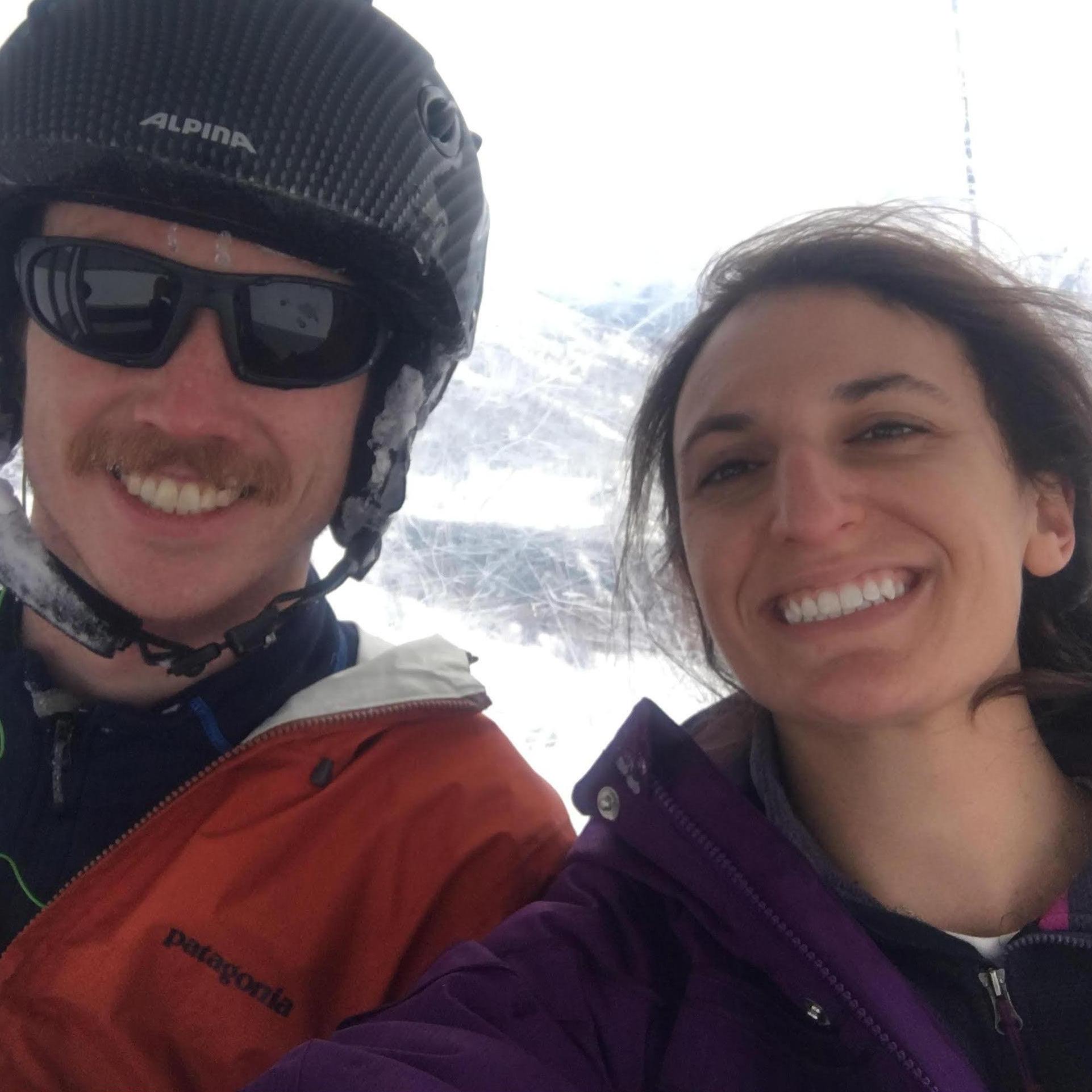 Skiing in Italy.