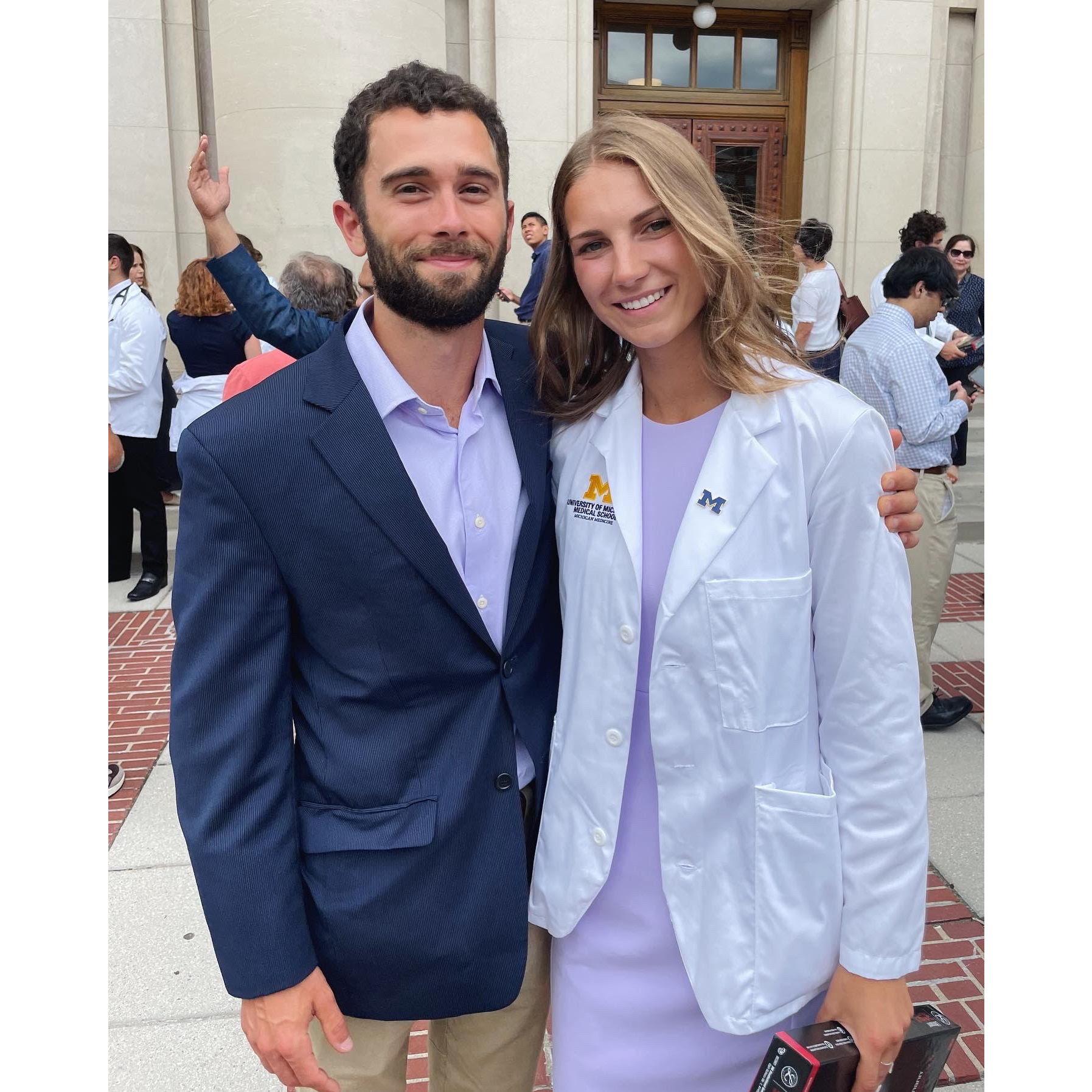 July 2022 - Alex started medical school at UM and we were lucky to spend the next 3 years together at the same school!