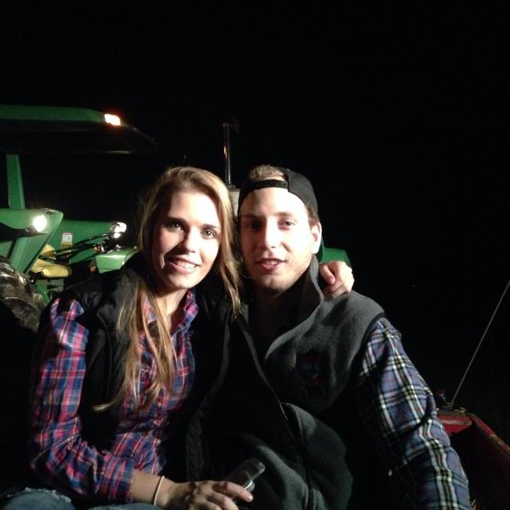 Our first hayride to Butler's Orchards!