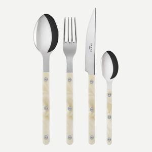 Sabre - Beige Bistrot Brilliant Flatware Set, 4 pcs