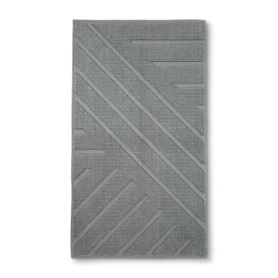Geo Stripe Bath Mat Drizzle Gray - Project 62&#153; + Nate Berkus&#153;