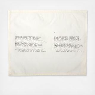 Shakespeare Sonnets Love Letter Napkin, Set of 4