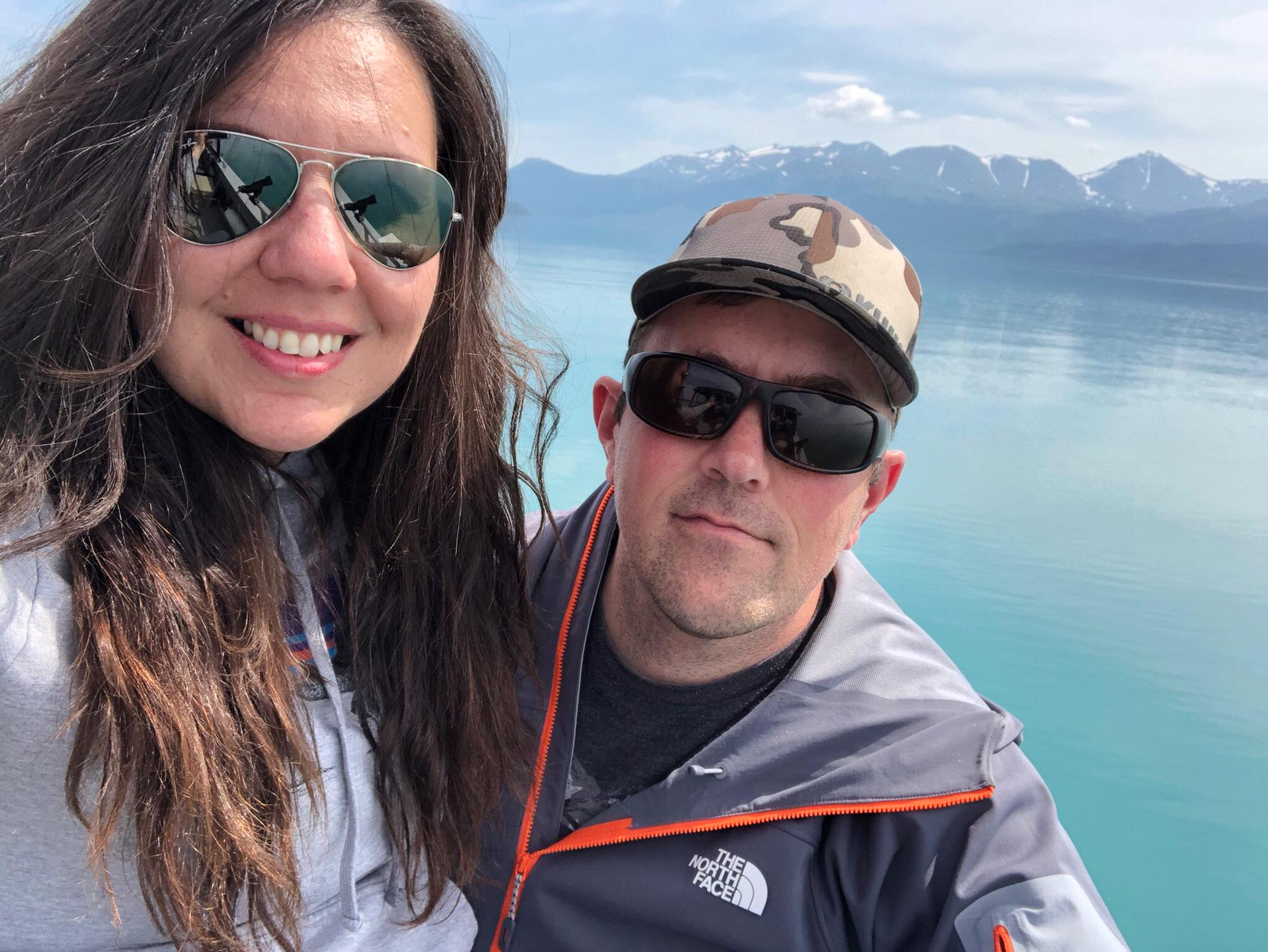 Out on the boat - Skilak Lake, July 2020.