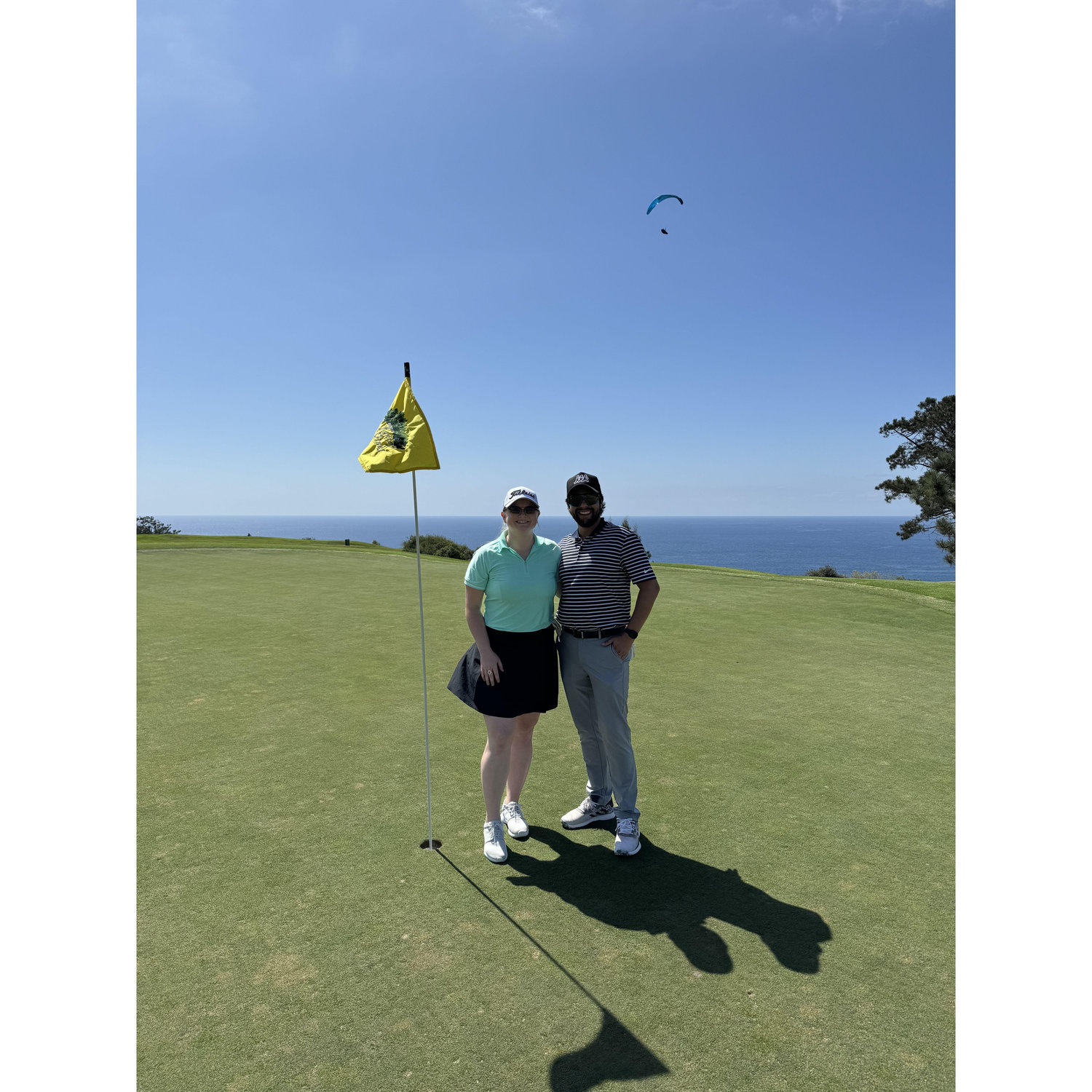 Golfing is one of Courtney & Spencer’s favorite things to do together⛳️