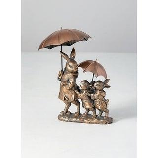 Bunnies Umbrella Figurine