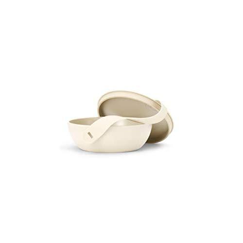 W&P WP-PBC-CM Plastic Porter Bowl Lunch Container, Food Storage, Bento Box, Meal Prep, Airtight, BPA-Free, 1 Liter, Cream