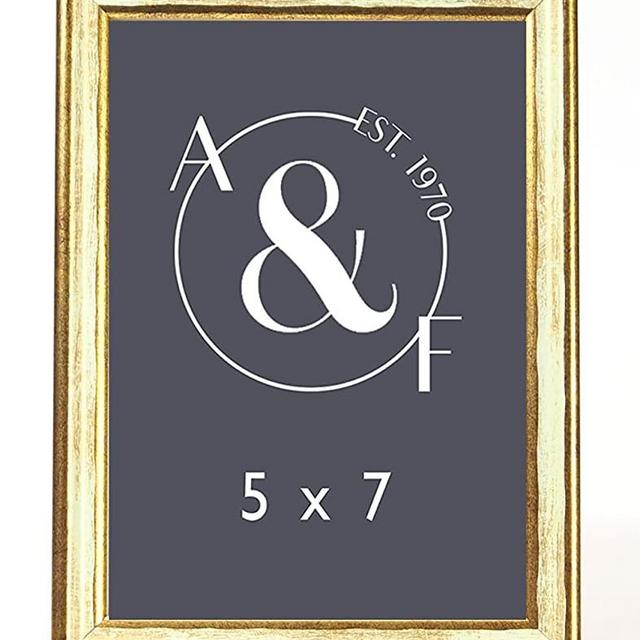 Galassi Cream and Gold Wood Frame 5 x 7