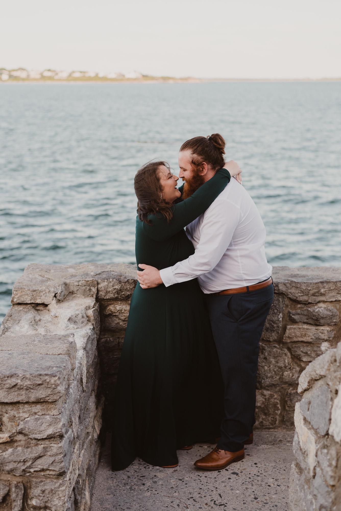 Engagement photo in Newport.