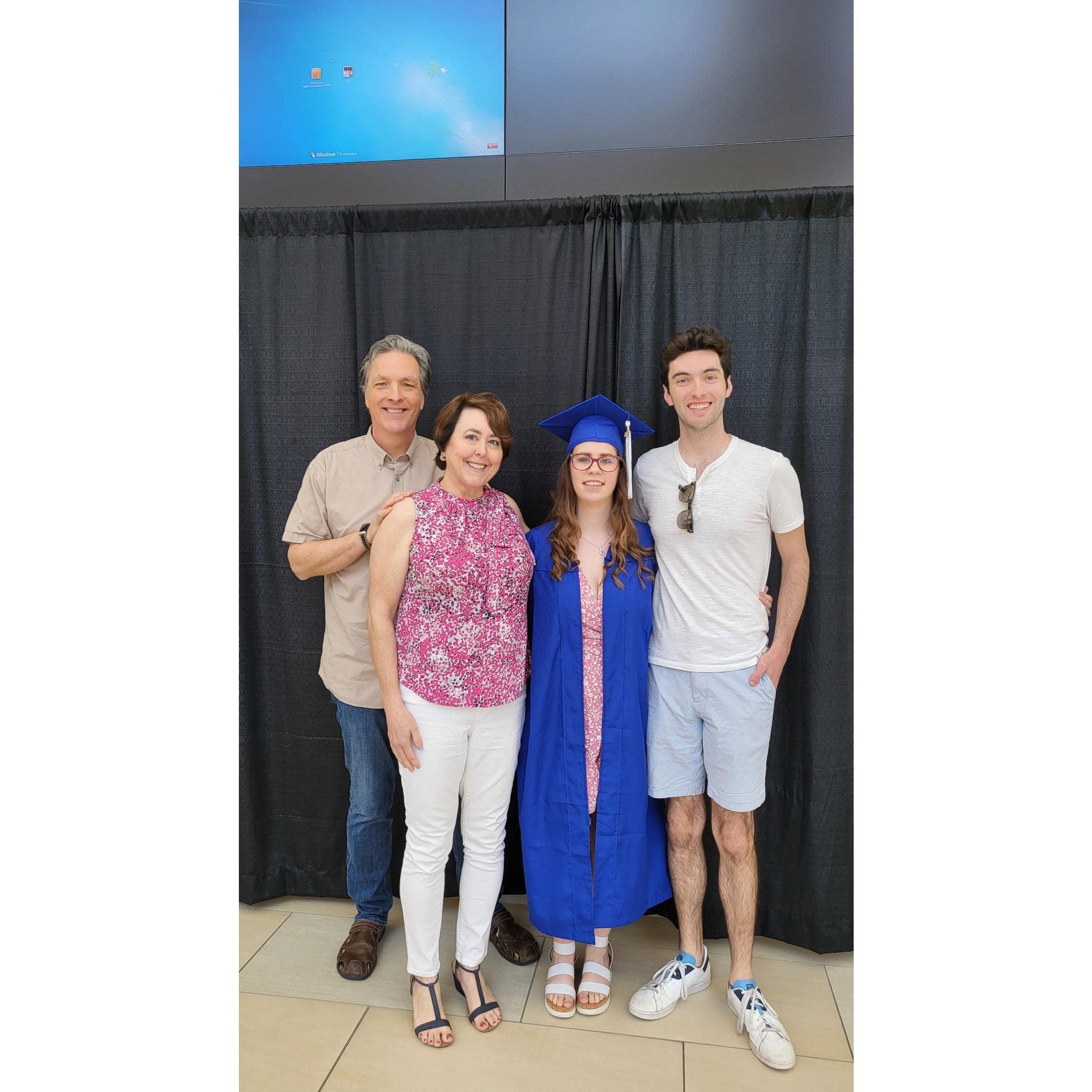 Erin graduating with her ADN