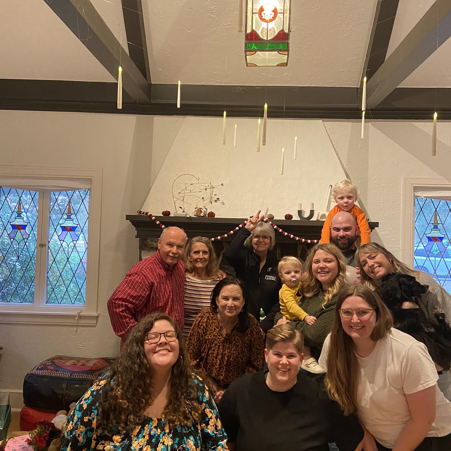 Celebrating Thanksgiving with Casey's family and friends!