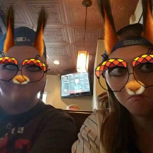 In our early stages I was obsessed with Snapchat filters