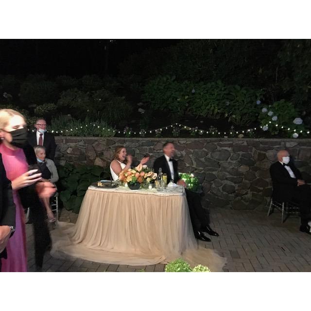 The best surprise of the night, watching a video compilation from our wedding guests. For a moment we felt you were there with us. Thank you for sending in your videos, it meant the world.