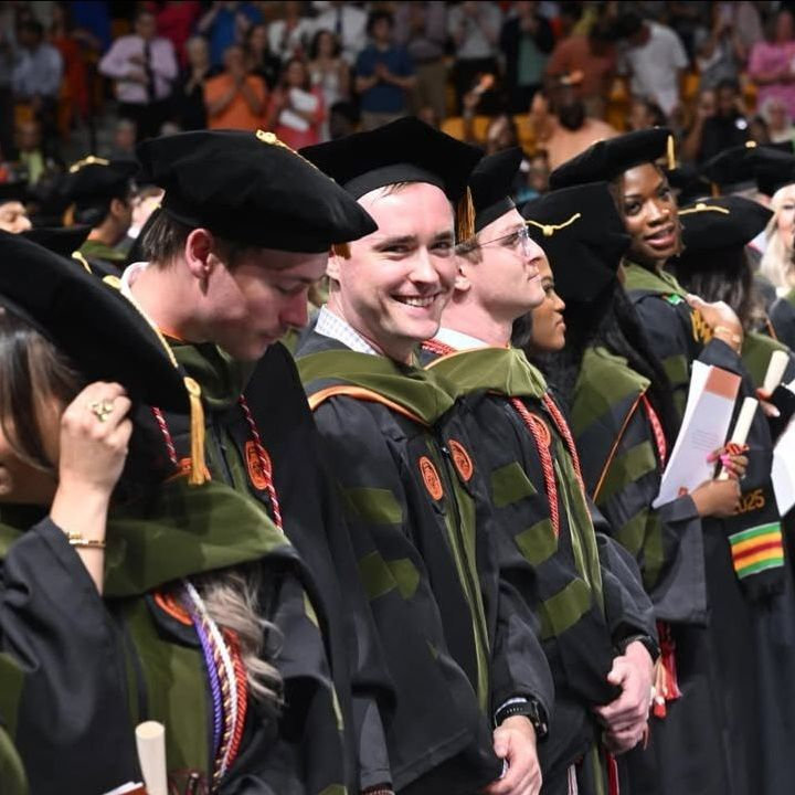 May 2025: Blake graduates pharmacy school!