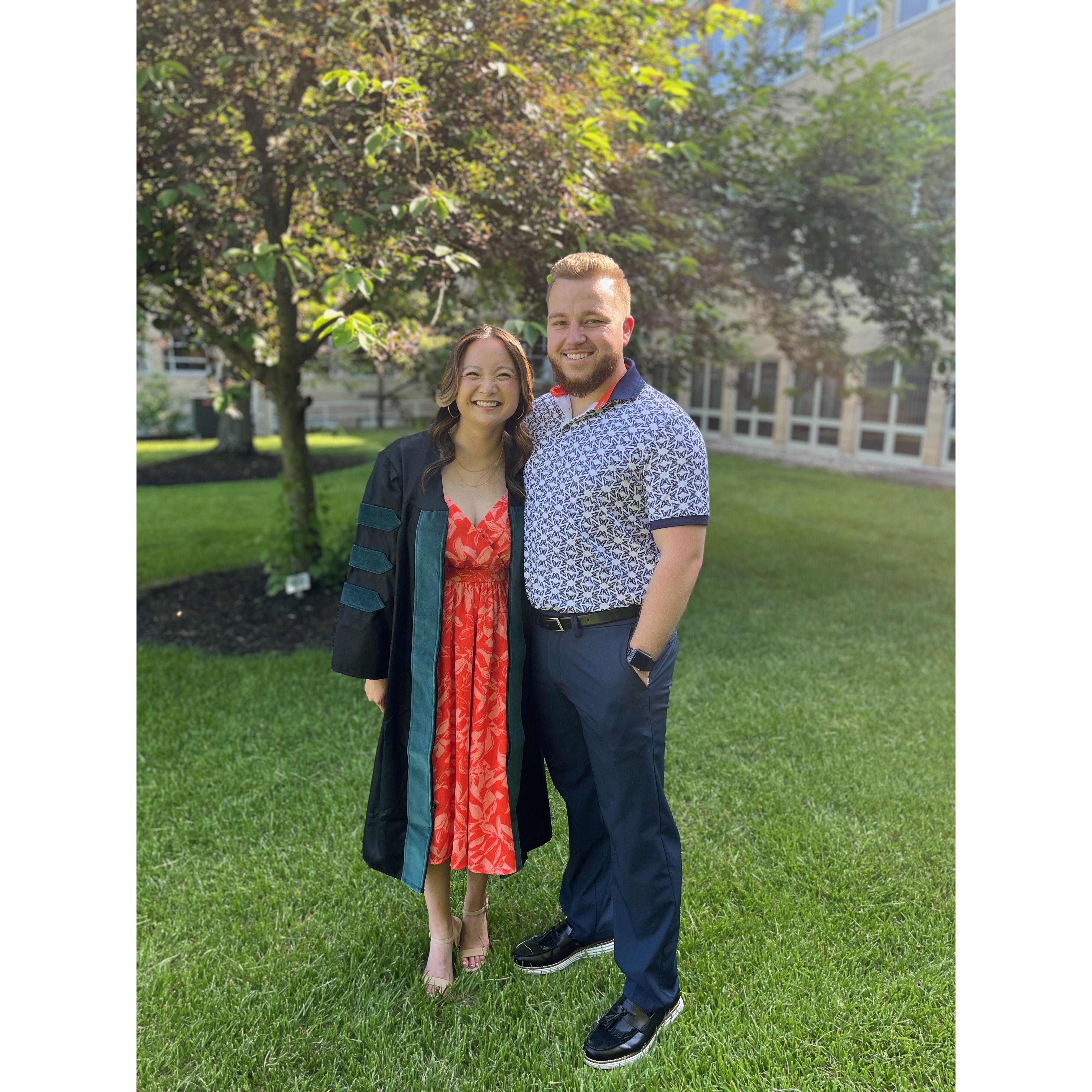 Amy's PT school graduation. May 2023