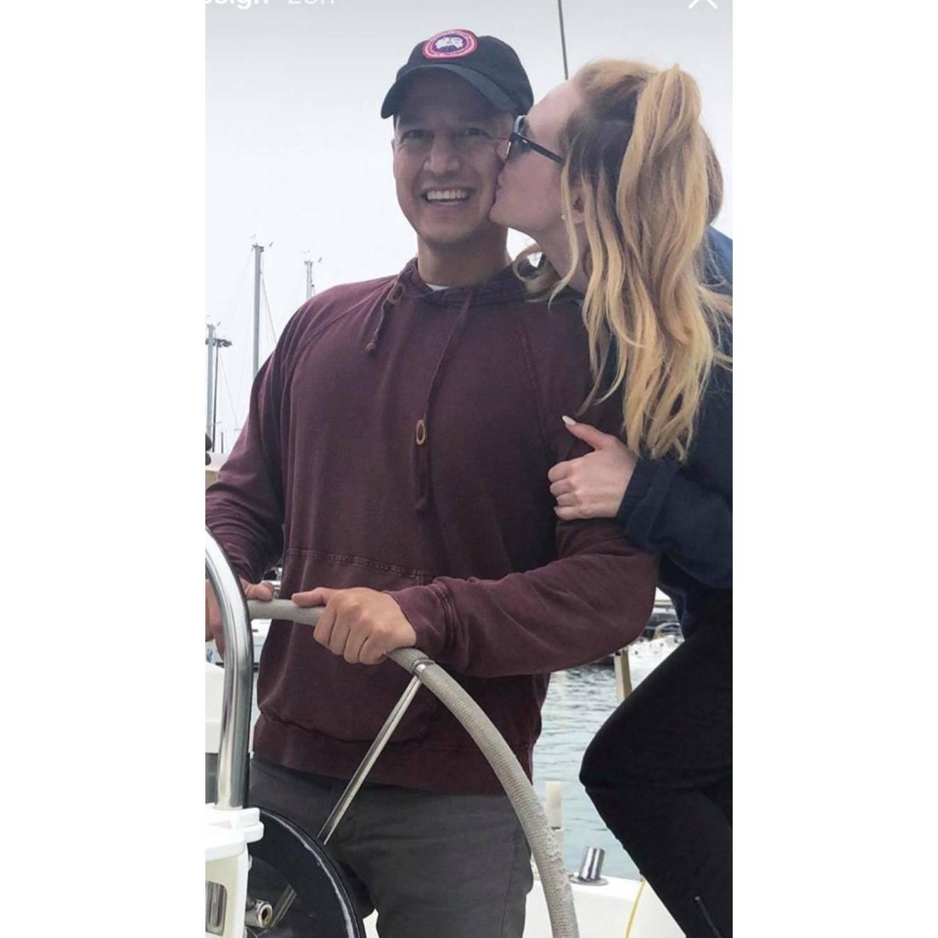 Kissing the Captain. May 2018