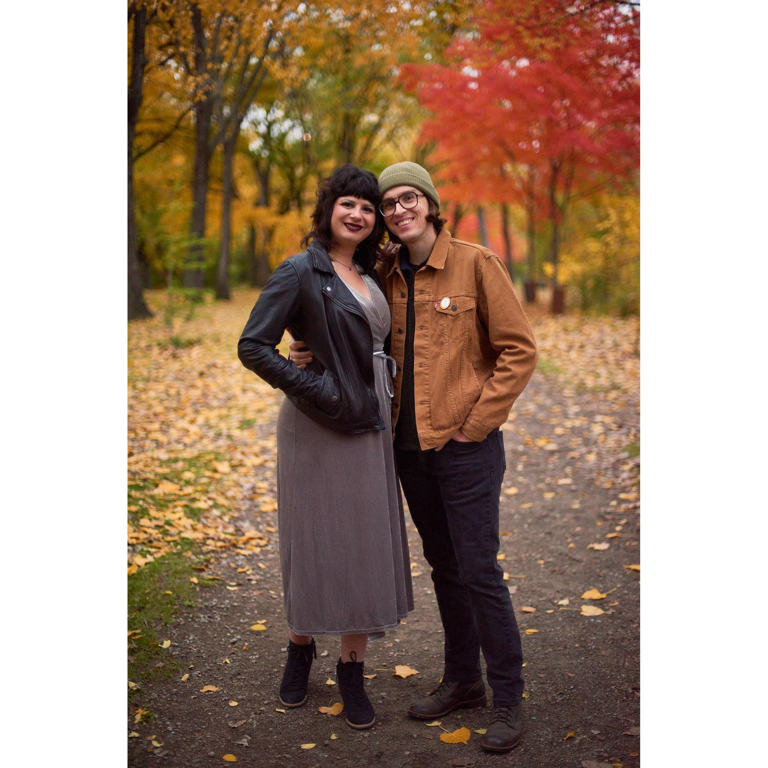 We got so lucky with our engagement shoot. Look at those colors!