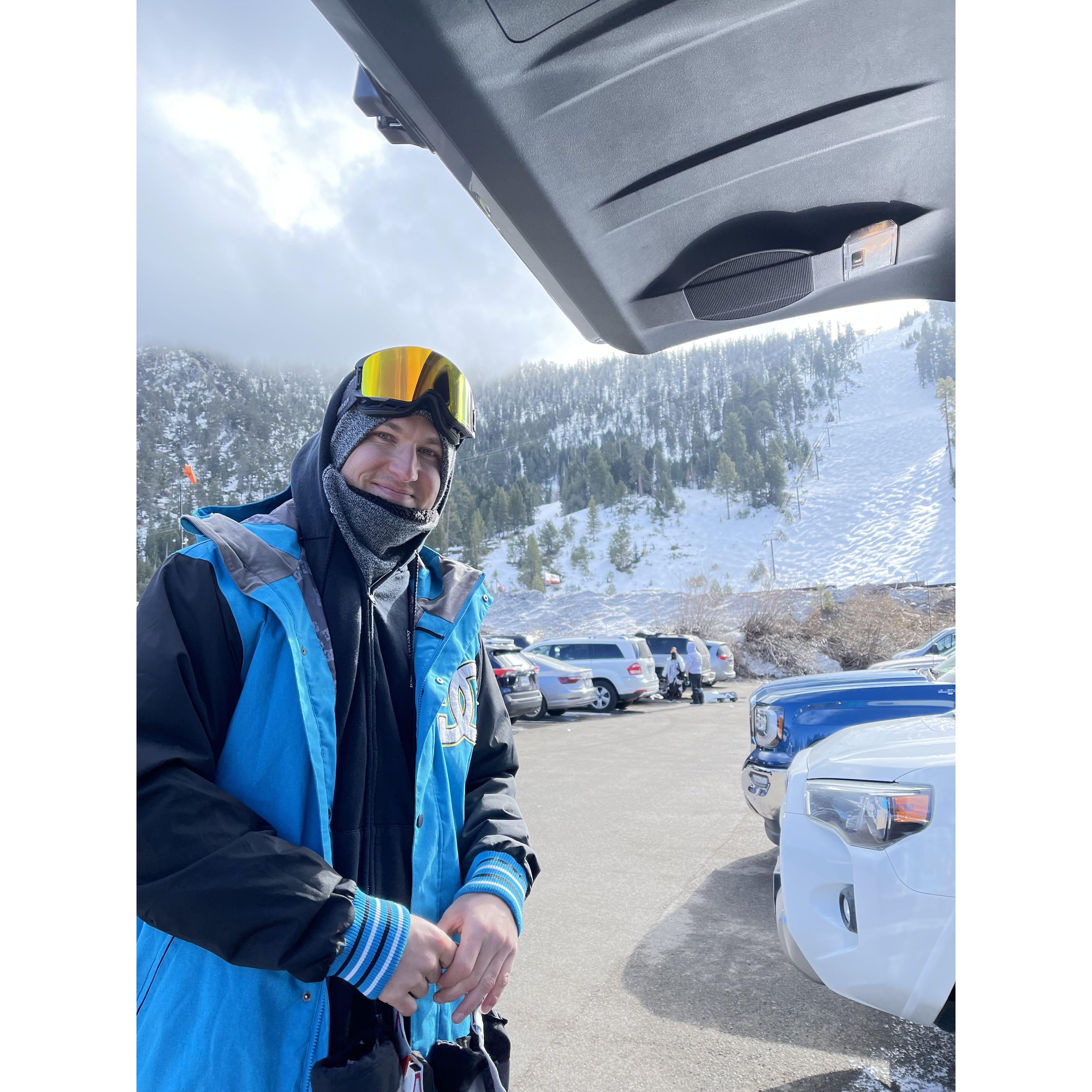 First snowboard trip