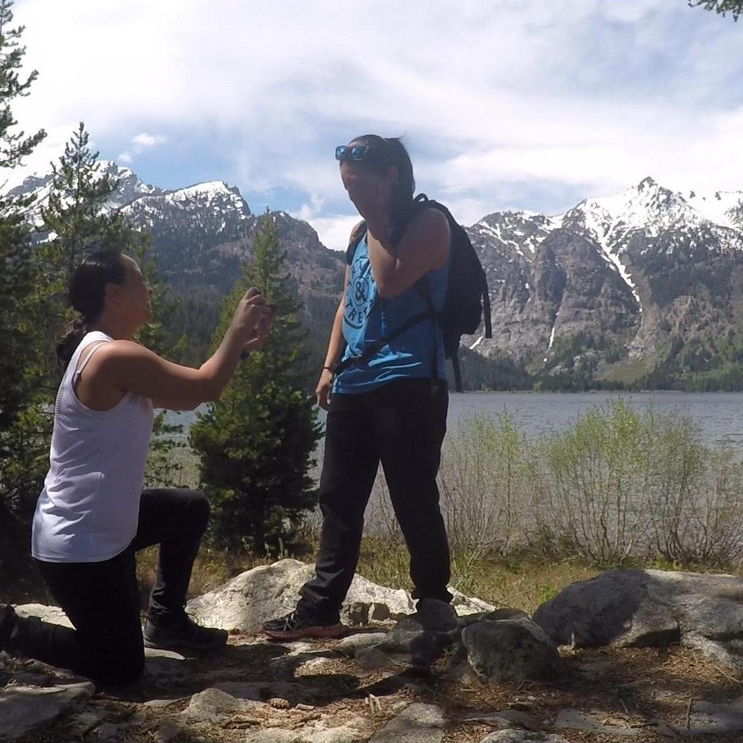 When Justine finally realized what was happening and Angela got the guts to pop the question.