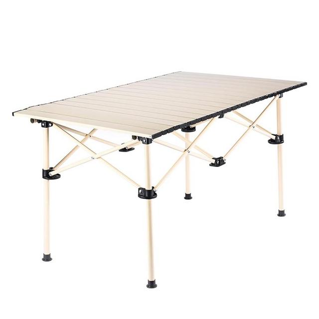 DAMEIJUNLE Camping Table, with Carry Bag, Picnics, Cooking, 37.4"x21.7"x19.7", White